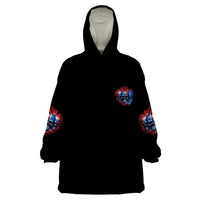 I Have 3 Sides 3 Skulls Wearable Blanket Hoodie - Wonder Print Shop