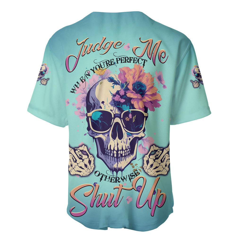 Judge Me When You're Perfect Baseball Jersey - Wonder Print Shop