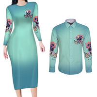Judge Me When You're Perfect Couples Matching Long Sleeve Bodycon Dress and Long Sleeve Button Shirt - Wonder Print Shop