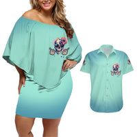 Judge Me When You're Perfect Couples Matching Off Shoulder Short Dress and Hawaiian Shirt - Wonder Print Shop