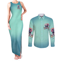 Judge Me When You're Perfect Couples Matching Tank Maxi Dress and Long Sleeve Button Shirt - Wonder Print Shop