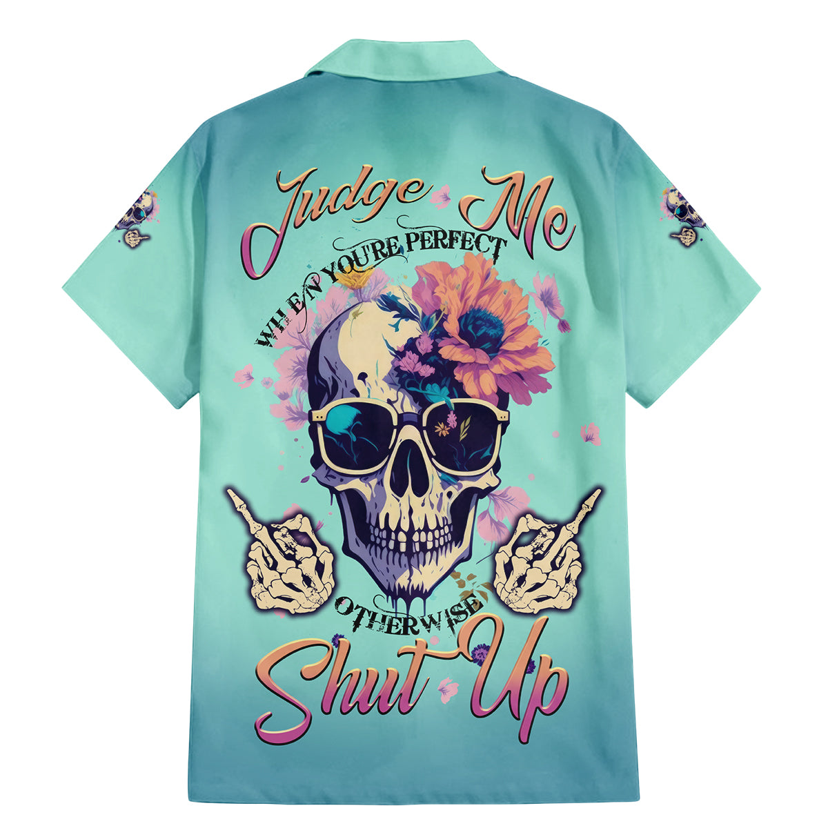 Judge Me When You're Perfect Family Matching Mermaid Dress and Hawaiian Shirt - Wonder Print Shop
