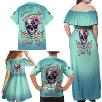 Judge Me When You're Perfect Family Matching Off Shoulder Maxi Dress and Hawaiian Shirt - Wonder Print Shop