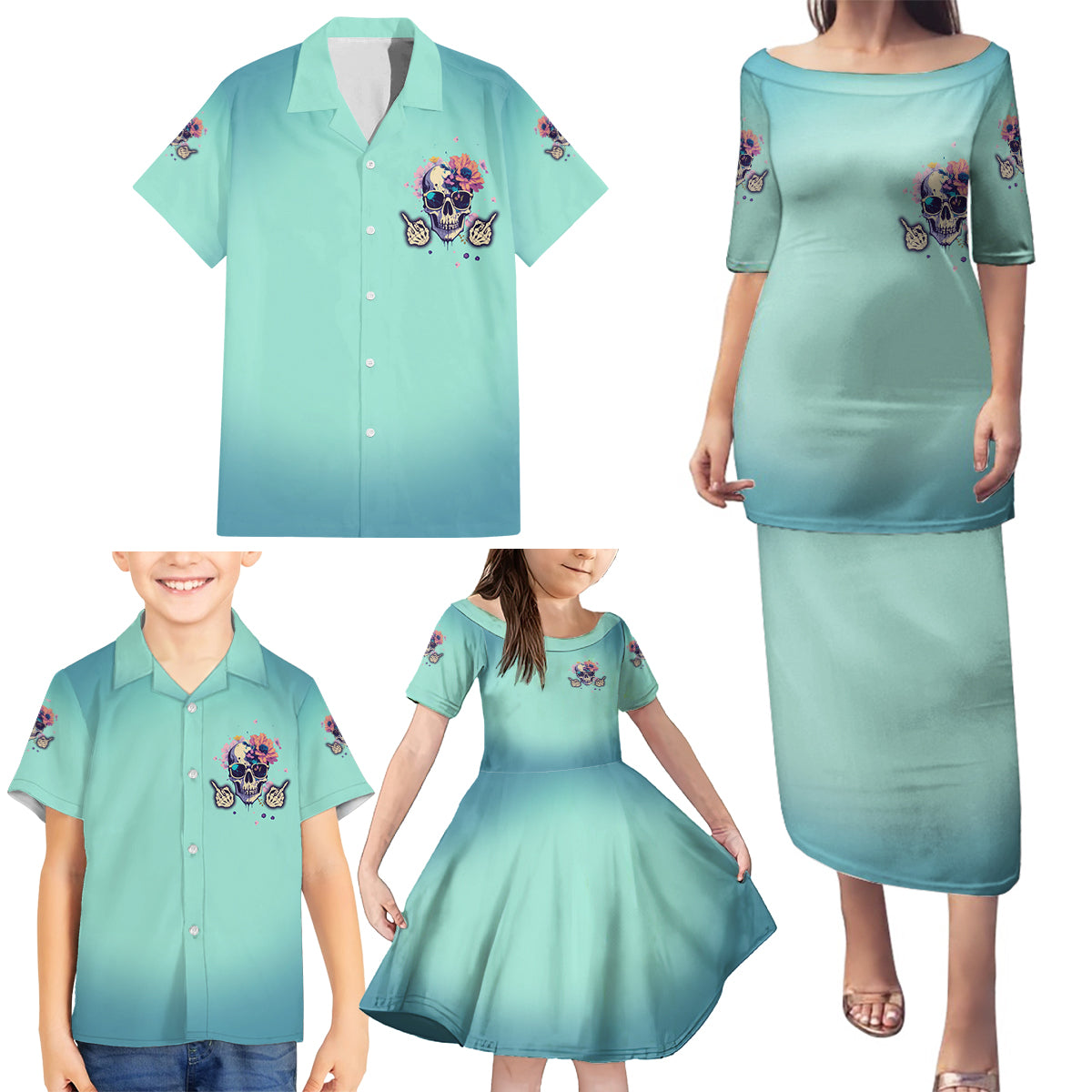 Judge Me When You're Perfect Family Matching Puletasi Dress and Hawaiian Shirt - Wonder Print Shop