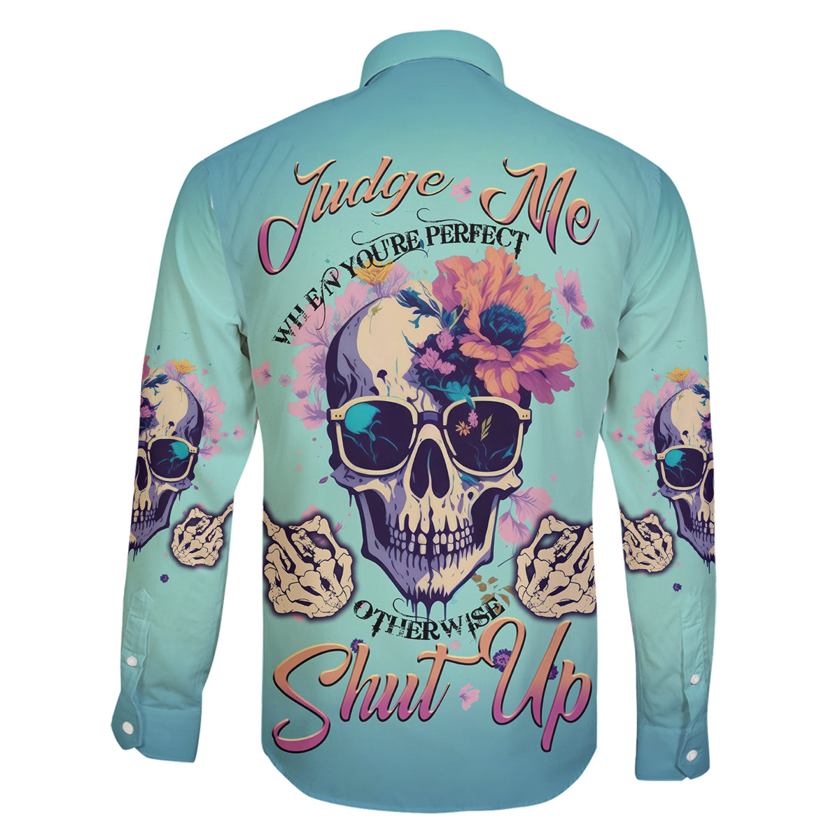 Judge Me When You're Perfect Family Matching Puletasi Dress and Hawaiian Shirt - Wonder Print Shop