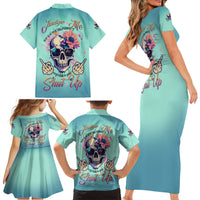 Judge Me When You're Perfect Family Matching Short Sleeve Bodycon Dress and Hawaiian Shirt - Wonder Print Shop