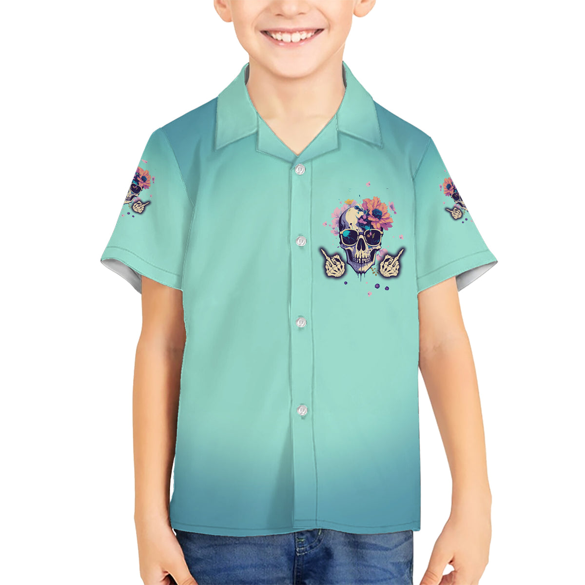 Judge Me When You're Perfect Kid Hawaiian Shirt - Wonder Print Shop