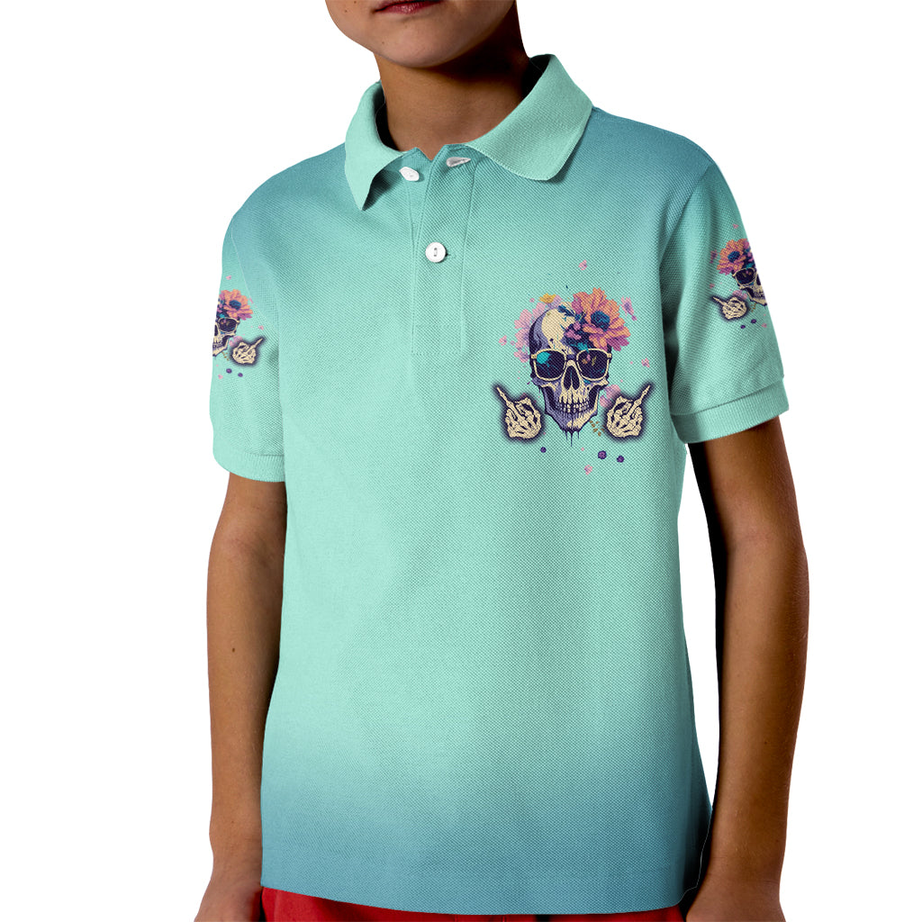Judge Me When You're Perfect Kid Polo Shirt - Wonder Print Shop