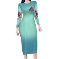 Judge Me When You're Perfect Long Sleeve Bodycon Dress - Wonder Print Shop