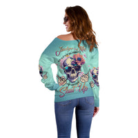 Judge Me When You're Perfect Off Shoulder Sweater - Wonder Print Shop