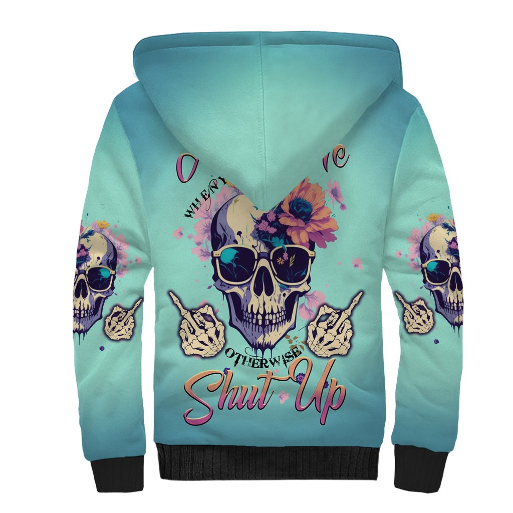 Judge Me When You're Perfect Sherpa Hoodie - Wonder Print Shop