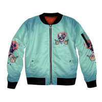 Judge Me When You're Perfect Sleeve Zip Bomber Jacket - Wonder Print Shop