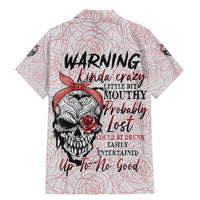 Warning Kinda Crazy Tattooed Girl Rose Family Matching Mermaid Dress and Hawaiian Shirt - Wonder Print Shop