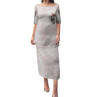 Warning Kinda Crazy Tattooed Girl Rose Family Matching Puletasi Dress and Hawaiian Shirt - Wonder Print Shop