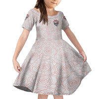 Warning Kinda Crazy Tattooed Girl Rose Family Matching Short Sleeve Bodycon Dress and Hawaiian Shirt - Wonder Print Shop