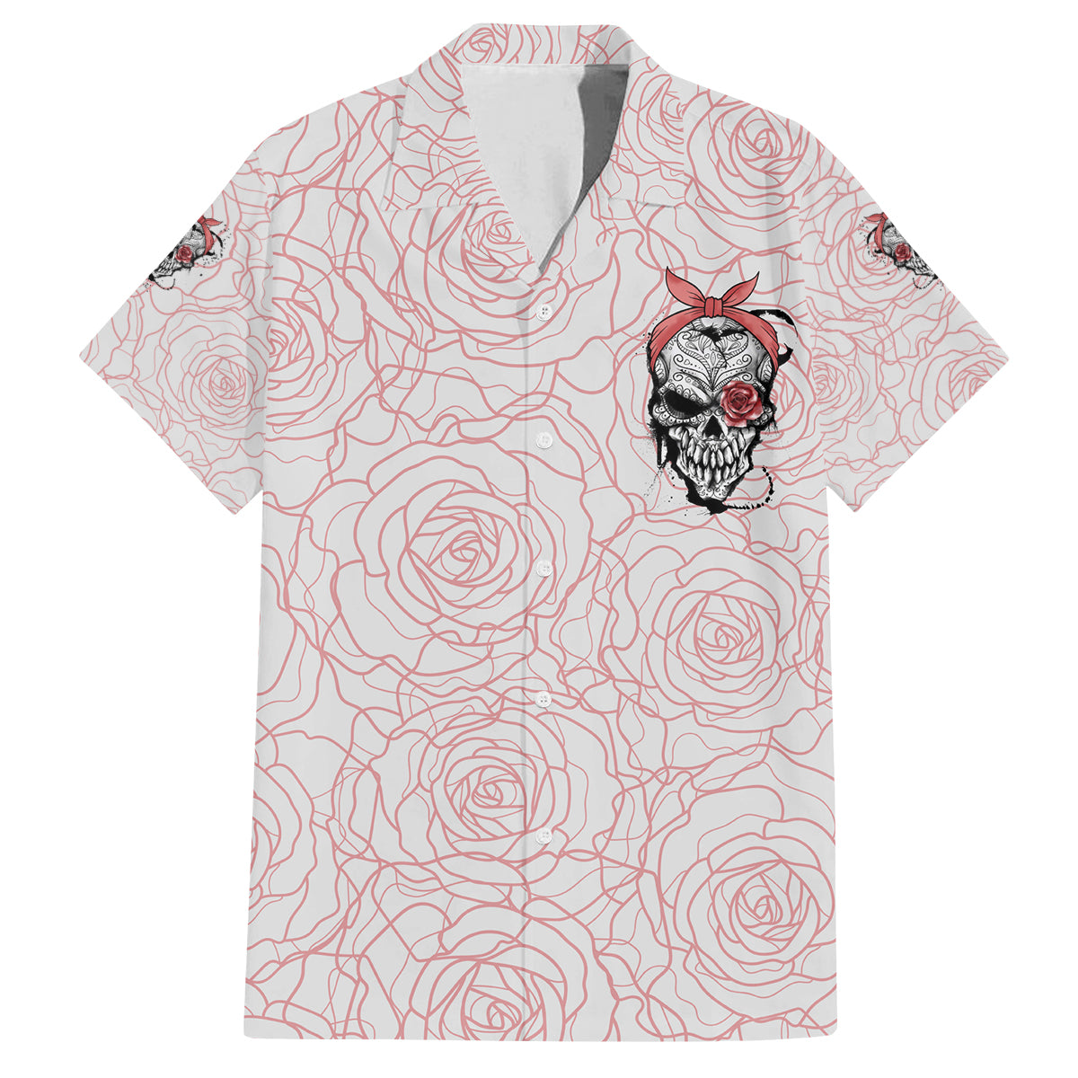 Warning Kinda Crazy Tattooed Girl Rose Family Matching Summer Maxi Dress and Hawaiian Shirt - Wonder Print Shop