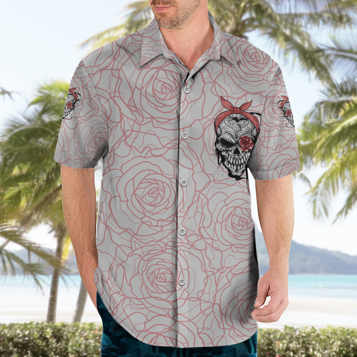 Warning Kinda Crazy Tattooed Girl Rose Hawaiian Shirt - Wonder Print Shop
