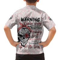 Warning Kinda Crazy Tattooed Girl Rose Hawaiian Shirt - Wonder Print Shop