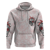 Warning Kinda Crazy Tattooed Girl Rose Hoodie - Wonder Print Shop