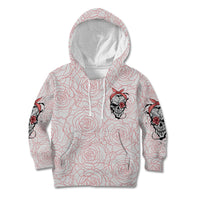 Warning Kinda Crazy Tattooed Girl Rose Kid Hoodie - Wonder Print Shop