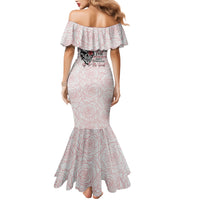 Warning Kinda Crazy Tattooed Girl Rose Mermaid Dress - Wonder Print Shop