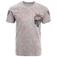 Warning Kinda Crazy Tattooed Girl Rose T Shirt - Wonder Print Shop