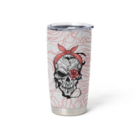 Warning Kinda Crazy Tattooed Girl Rose Tumbler Cup - Wonder Print Shop