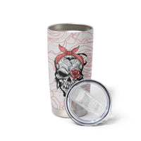 Warning Kinda Crazy Tattooed Girl Rose Tumbler Cup - Wonder Print Shop