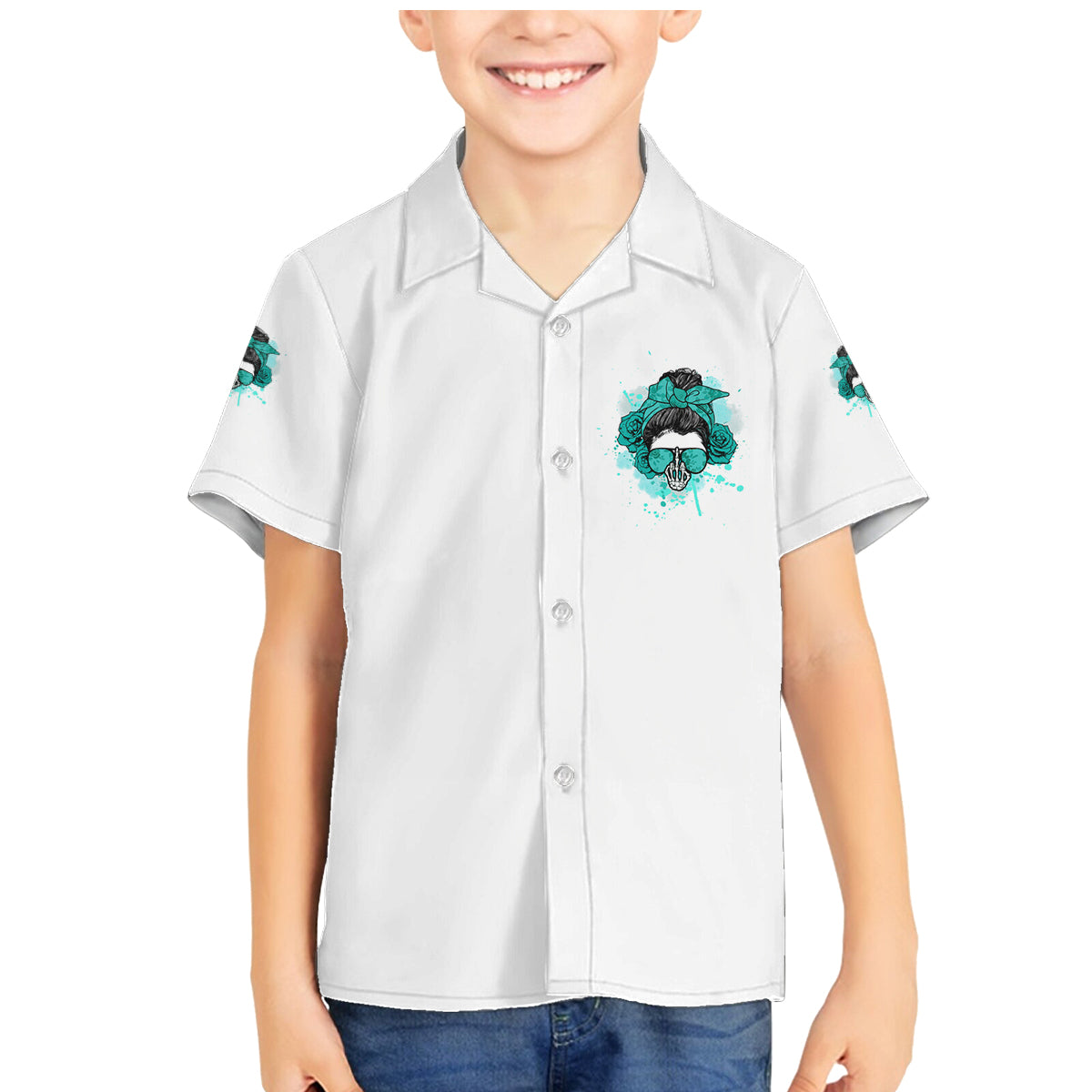 Don't Try To Figure Me Out Messy Bun Family Matching Mermaid Dress and Hawaiian Shirt - Wonder Print Shop