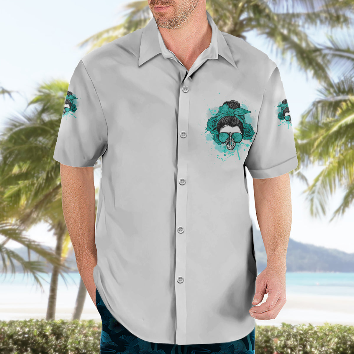 Don't Try To Figure Me Out Messy Bun Hawaiian Shirt - Wonder Print Shop