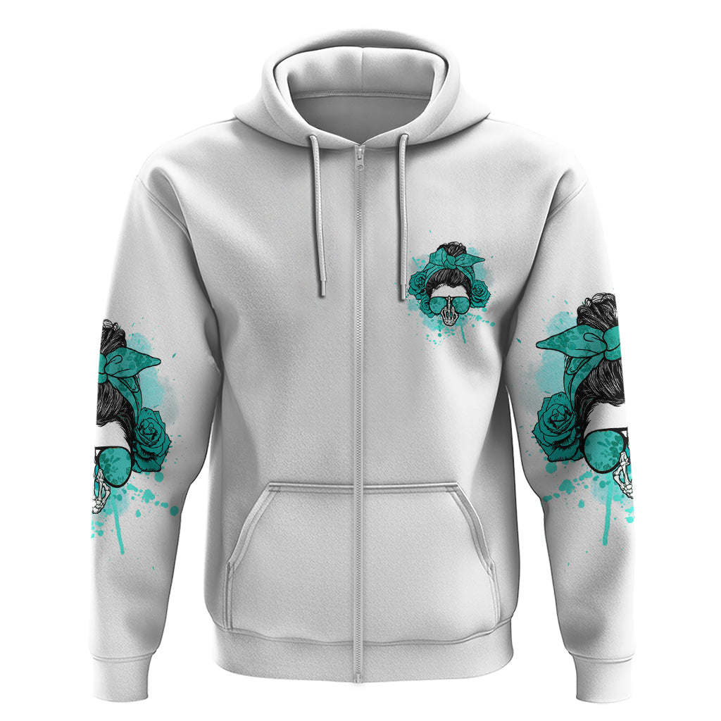 Don't Try To Figure Me Out Messy Bun Hoodie - Wonder Print Shop