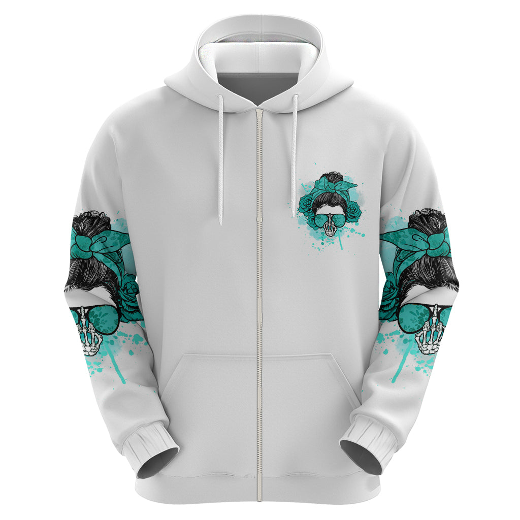 Don't Try To Figure Me Out Messy Bun Hoodie - Wonder Print Shop