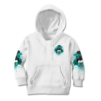 Don't Try To Figure Me Out Messy Bun Kid Hoodie - Wonder Print Shop
