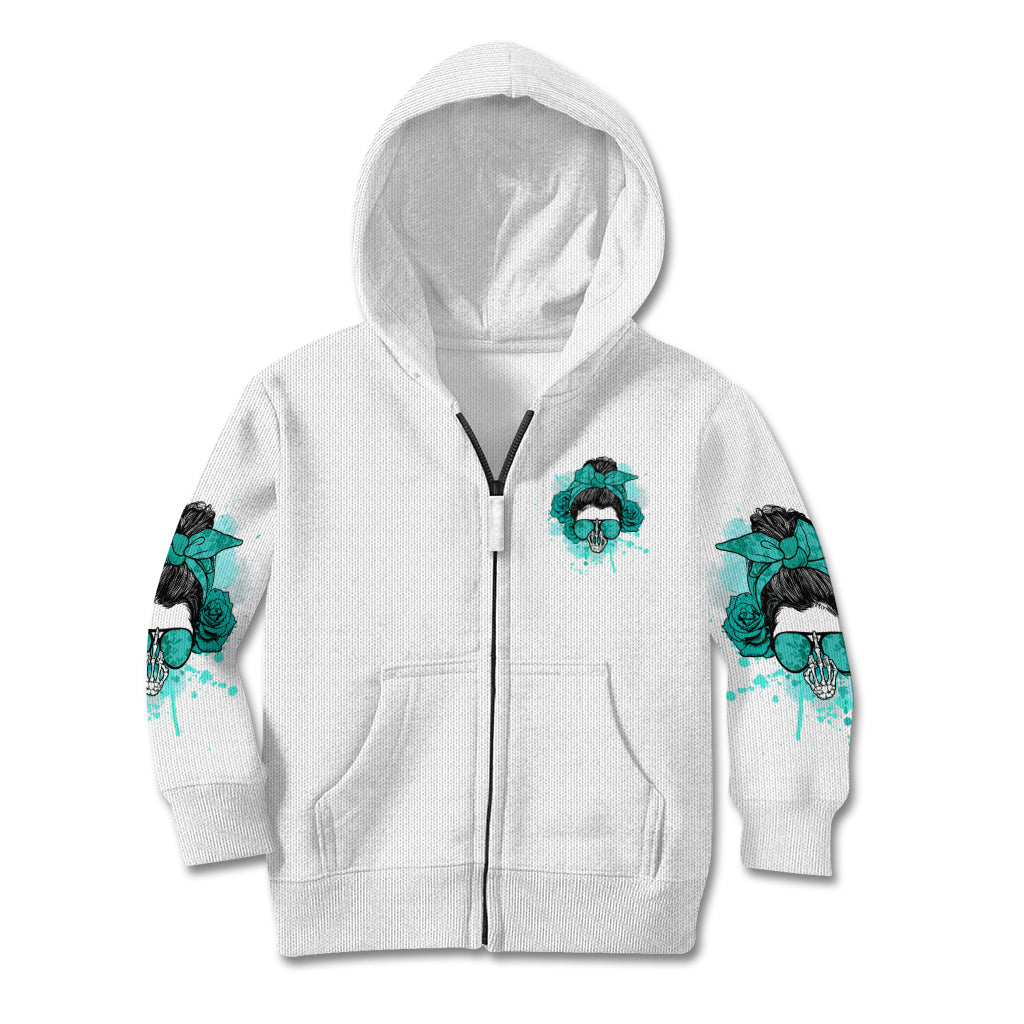 Don't Try To Figure Me Out Messy Bun Kid Hoodie - Wonder Print Shop