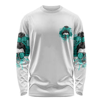 Don't Try To Figure Me Out Messy Bun Long Sleeve Shirt - Wonder Print Shop