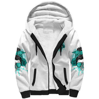 Don't Try To Figure Me Out Messy Bun Sherpa Hoodie - Wonder Print Shop