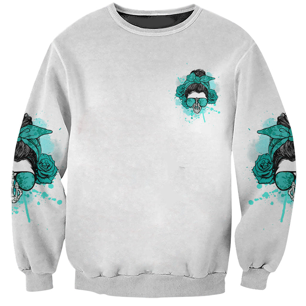 Don't Try To Figure Me Out Messy Bun Sweatshirt - Wonder Print Shop