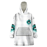 Don't Try To Figure Me Out Messy Bun Wearable Blanket Hoodie - Wonder Print Shop