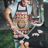 Sloth I'm Not Lazy I'm Energy Efficient Christmas Apron Xmas Holiday Patterns - Wonder Print Shop