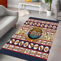 Sloth I'm Not Lazy I'm Energy Efficient Christmas Area Rug Xmas Holiday Patterns - Wonder Print Shop