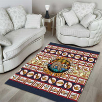 Sloth I'm Not Lazy I'm Energy Efficient Christmas Area Rug Xmas Holiday Patterns - Wonder Print Shop