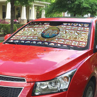 Sloth I'm Not Lazy I'm Energy Efficient Christmas Auto Sun Shade Xmas Holiday Patterns - Wonder Print Shop