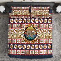 Sloth I'm Not Lazy I'm Energy Efficient Christmas Bedding Set Xmas Holiday Patterns - Wonder Print Shop