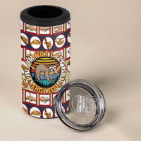 Sloth I'm Not Lazy I'm Energy Efficient Christmas 4 in 1 Can Cooler Tumbler Xmas Holiday Patterns - Wonder Print Shop