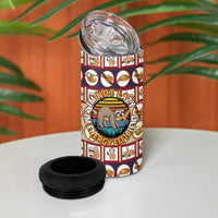 Sloth I'm Not Lazy I'm Energy Efficient Christmas 4 in 1 Can Cooler Tumbler Xmas Holiday Patterns - Wonder Print Shop