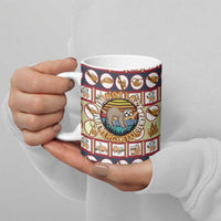 Sloth I'm Not Lazy I'm Energy Efficient Christmas Ceramic Mug Xmas Holiday Patterns - Wonder Print Shop