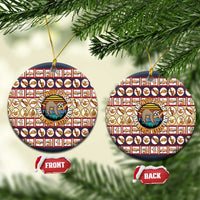 Sloth I'm Not Lazy I'm Energy Efficient Christmas Ceramic Ornament Xmas Holiday Patterns - Wonder Print Shop