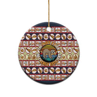 Sloth I'm Not Lazy I'm Energy Efficient Christmas Ceramic Ornament Xmas Holiday Patterns - Wonder Print Shop