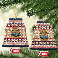 Sloth I'm Not Lazy I'm Energy Efficient Christmas Ceramic Ornament Xmas Holiday Patterns - Wonder Print Shop