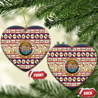 Sloth I'm Not Lazy I'm Energy Efficient Christmas Ceramic Ornament Xmas Holiday Patterns - Wonder Print Shop